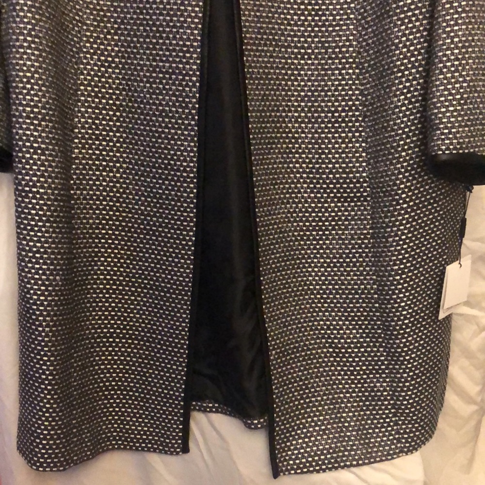 Brand New Calvin Klein open front jacket with hook & eye top closure! - Picture 3 of 6